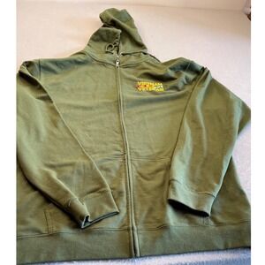 AE Sport Vietnam Veteran Full Zip Hoodie Olive Green XXL Military‎ Licensed
